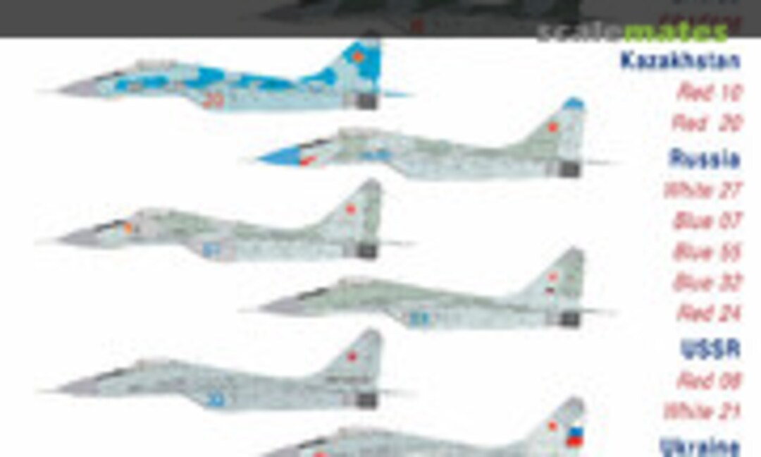 1:72 MiG29 part 1 the Late 9-12 Series (Linden Hill Decals LHD72036) LHD72036