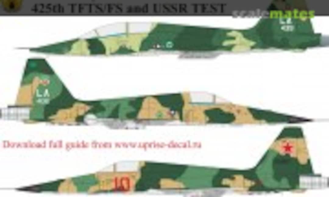 1:48 F-5B/E Tiger-2 USAF SEA Camo 425th TFTS/FS and USSR TEST with stencils (UpRise Decal UR48280) UR48280
