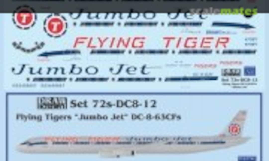 1:72 Flying Tigers “Jumbo Jet” DC-8-63CFs (Draw Decal 72-DC8-12) 72-DC8-12