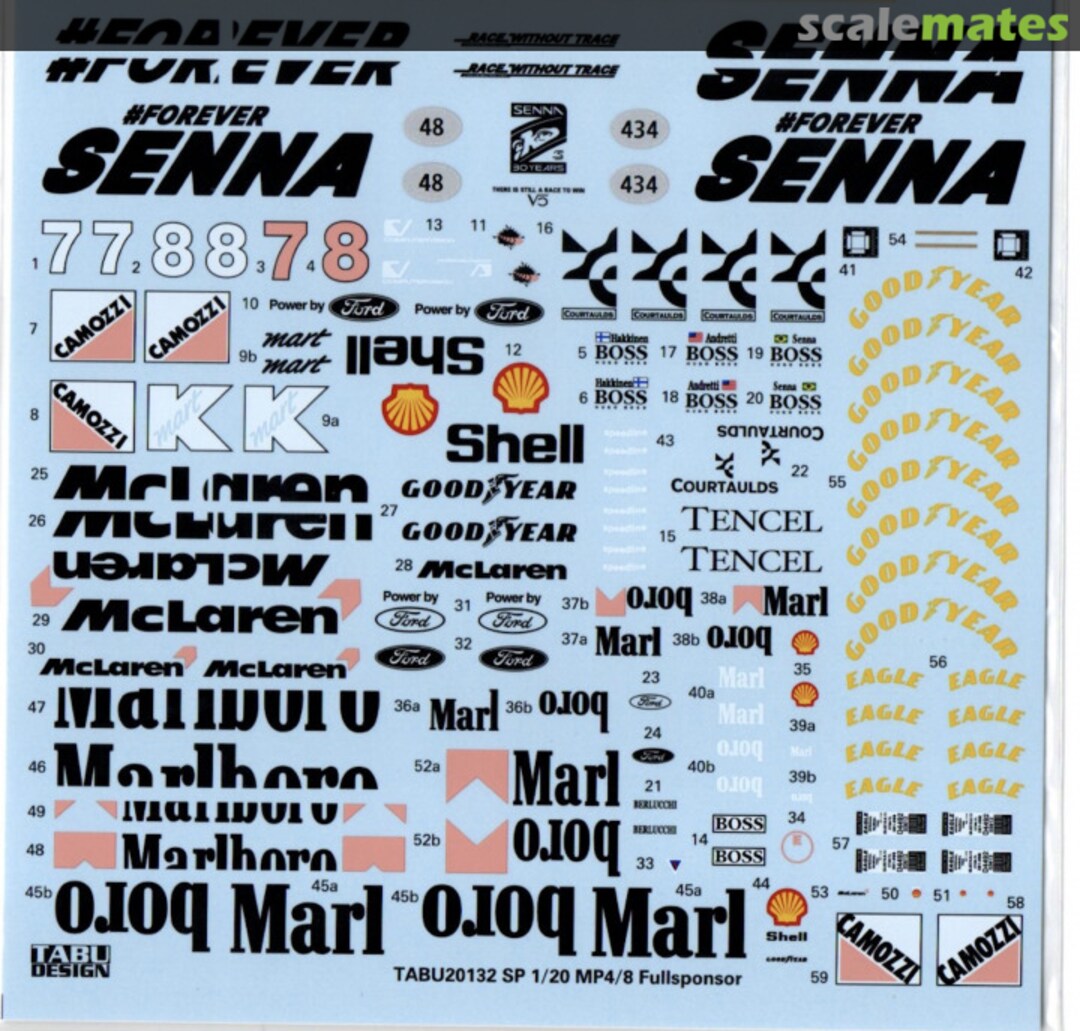 Boxart McLaren MP4/8 1993 & 2024 Imola Event Run Forever SENNA S. Vettel TABU-20132SP Tabu Design Boxart McLaren MP4/8 1993 & 2024 Imola Event Run Forever SENNA S. Vettel TABU-20132SP Tabu Design