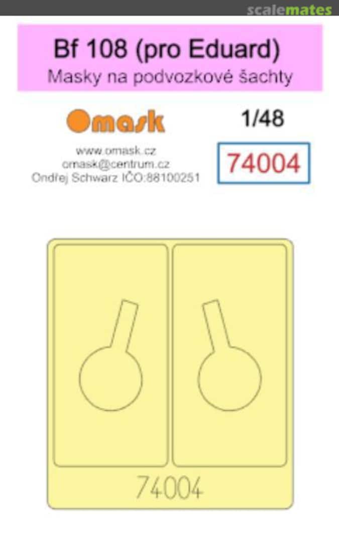 Boxart Messerschmitt Bf-108 Masks (for Eduard kits) 74004 Omask Boxart Messerschmitt Bf-108 Masks (for Eduard kits) 74004 Omask