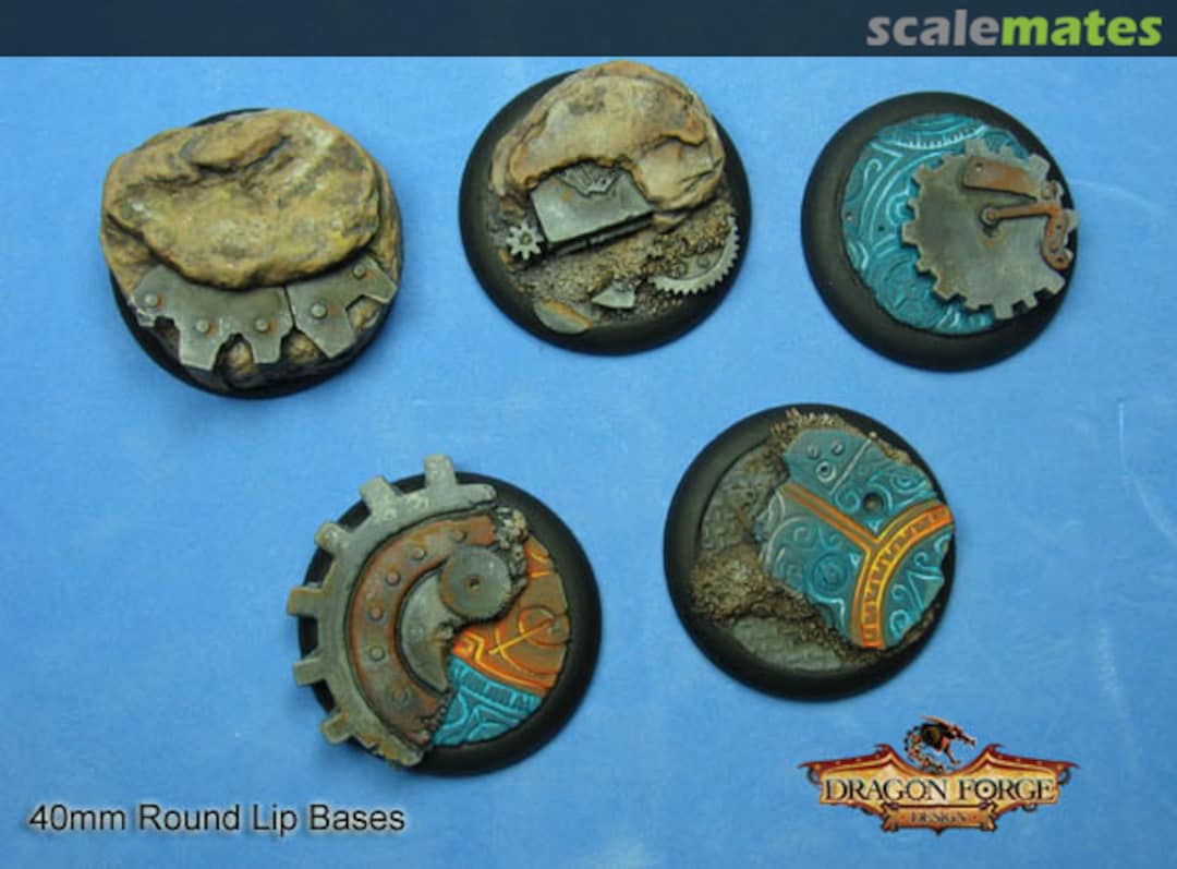 Boxart 40 mm Round Base with Round Lip Crux Machina - Steampunk Finish RLBSPK - 003 Dragon Forge Boxart 40 mm Round Base with Round Lip Crux Machina - Steampunk Finish RLBSPK - 003 Dragon Forge