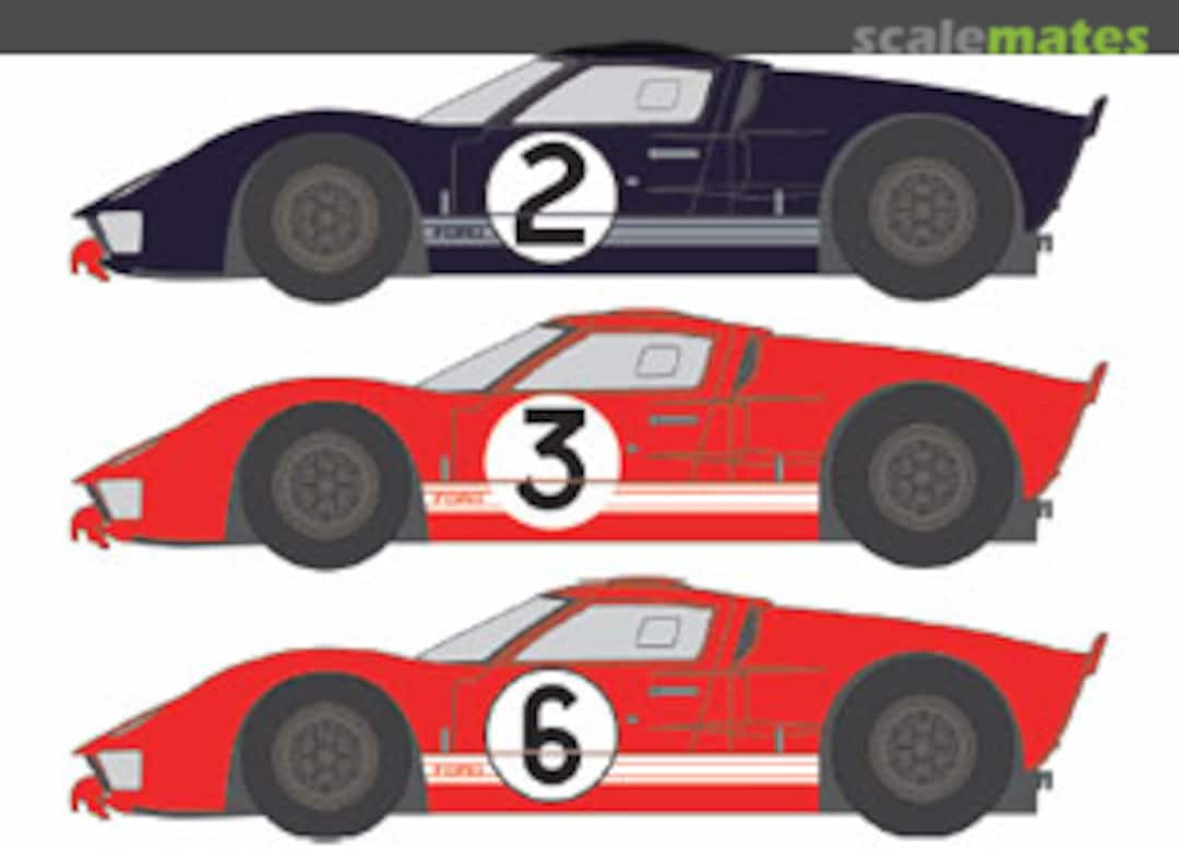 Boxart GT40 1966LM #2/3/6 Decal Set SHK-D249 Shunko Models Boxart GT40 1966LM #2/3/6 Decal Set SHK-D249 Shunko Models