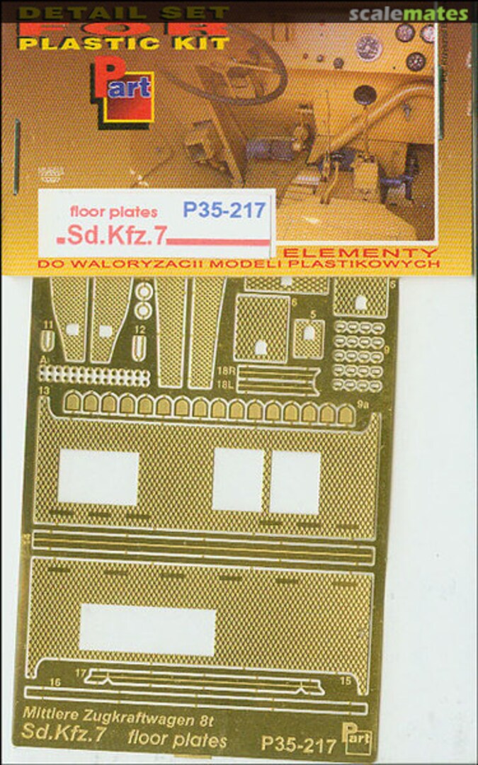 Boxart Sd.Kfz.7 Floor Plates Trumpeter P35-217 Part Boxart Sd.Kfz.7 Floor Plates Trumpeter P35-217 Part