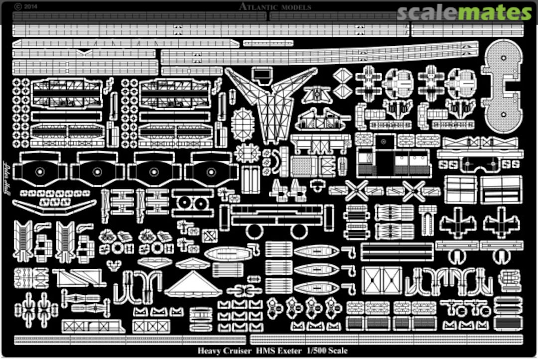Boxart HMS Exeter ATEM 50003 Atlantic Models