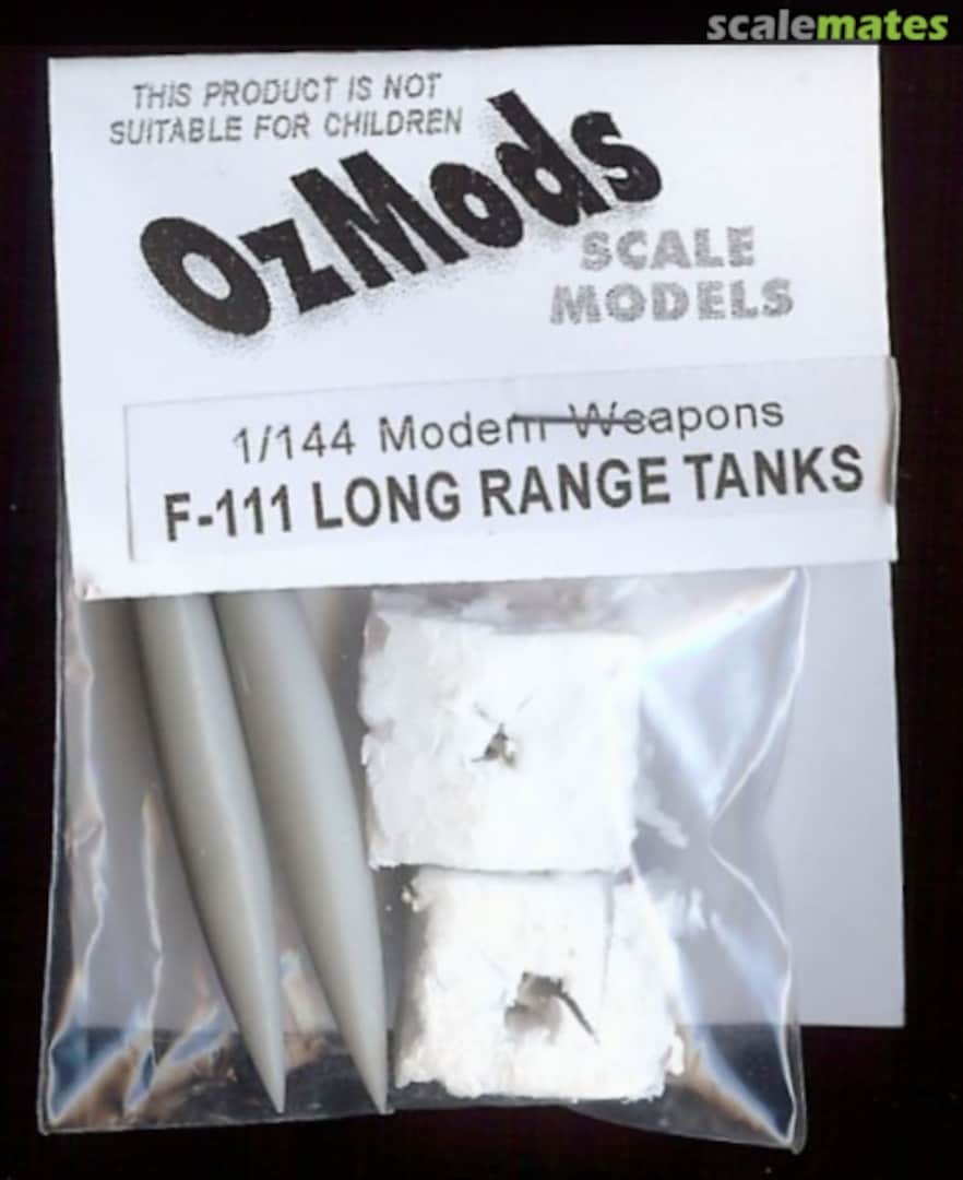 Boxart F-111 Long Range Tanks (2 per pack) 0ZCONV14403-28 OzMods Boxart F-111 Long Range Tanks (2 per pack) 0ZCONV14403-28 OzMods