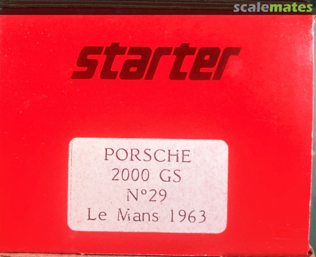 Boxart Porsche 2000 GS - no. 29 none Starter Boxart Porsche 2000 GS - no. 29 none Starter