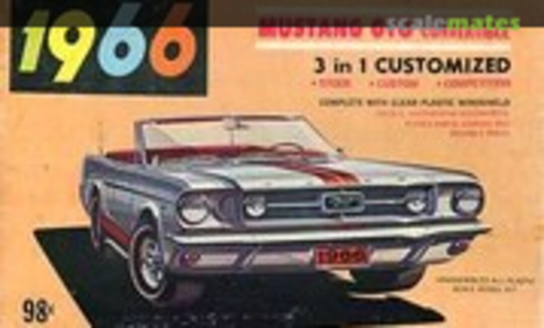 1:32 1966 Mustang GTO Convertible (Palmer Plastics 6614)