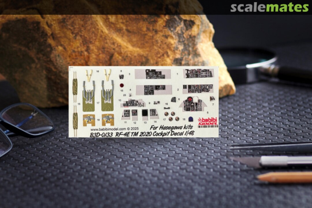Boxart RF-4E Terminator Cockpit decal set B3D-0133 Babibi model