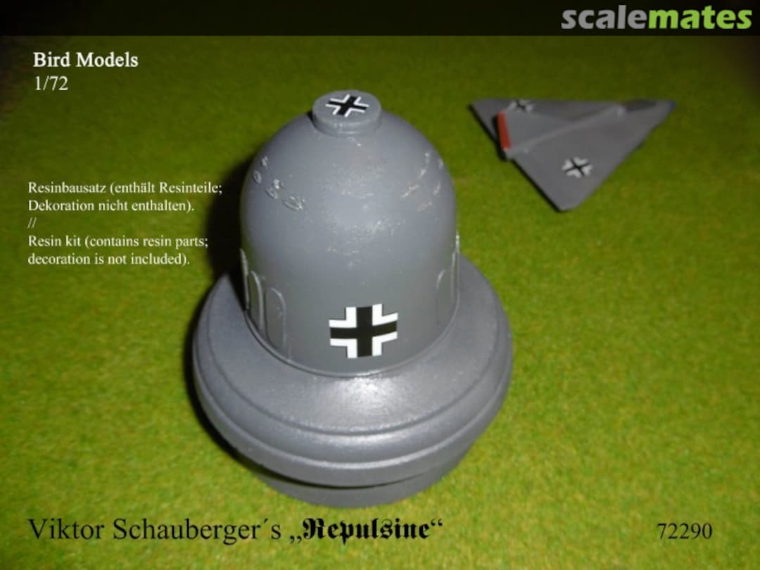 Boxart Viktor Schauberger´s REPULSINE 72290 Bird Models Boxart Viktor Schauberger´s REPULSINE 72290 Bird Models