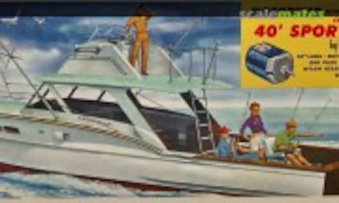 1:16 Chris Craft 40' Sport Fisherman (Lindberg 811M:1995) 811M:1995