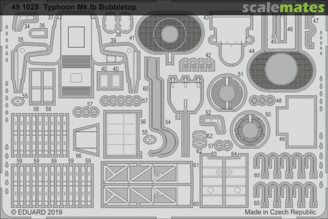 Boxart Typhoon Mk.Ib Bubbletop 491028 Eduard Boxart Typhoon Mk.Ib Bubbletop 491028 Eduard