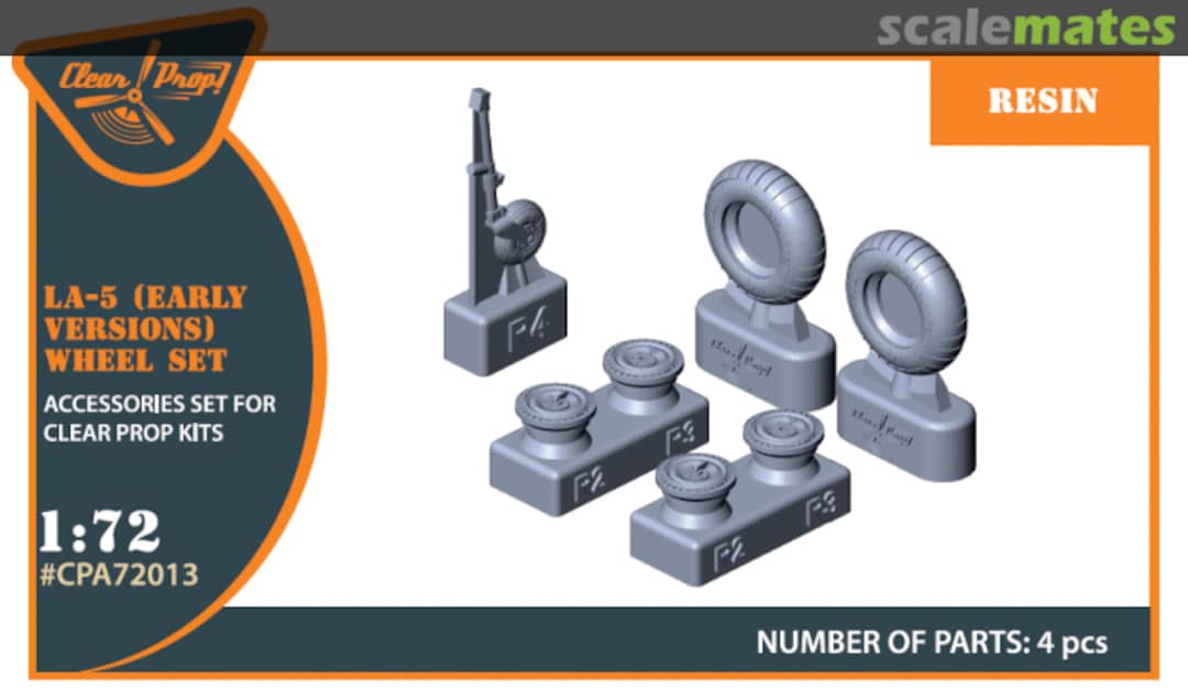 Boxart La-5 wheel set CPA72013 Clear Prop! Boxart La-5 wheel set CPA72013 Clear Prop!