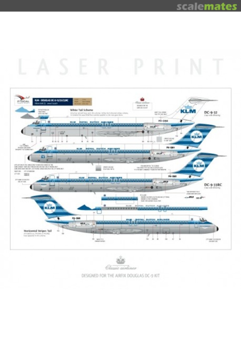 Boxart KLM - Douglas DC-9-15/32/33RC FD072-068 F-DCAL