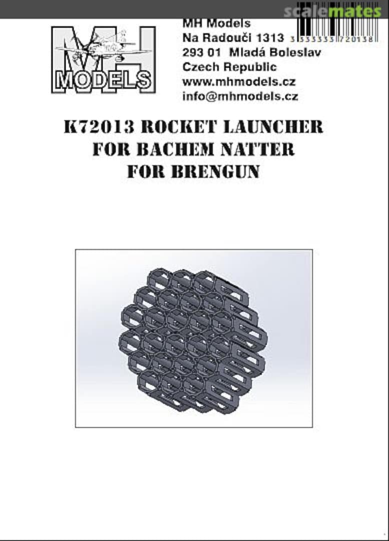 Boxart Rocket launcher for Bachem Natter for Brengun K72013 MH Models Boxart Rocket launcher for Bachem Natter for Brengun K72013 MH Models