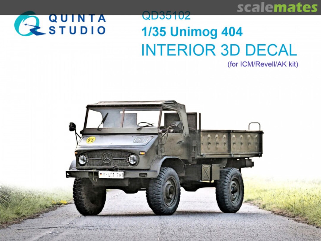 Boxart Unimog 404 interior 3D decals QD35102 Quinta Studio Boxart Unimog 404 interior 3D decals QD35102 Quinta Studio