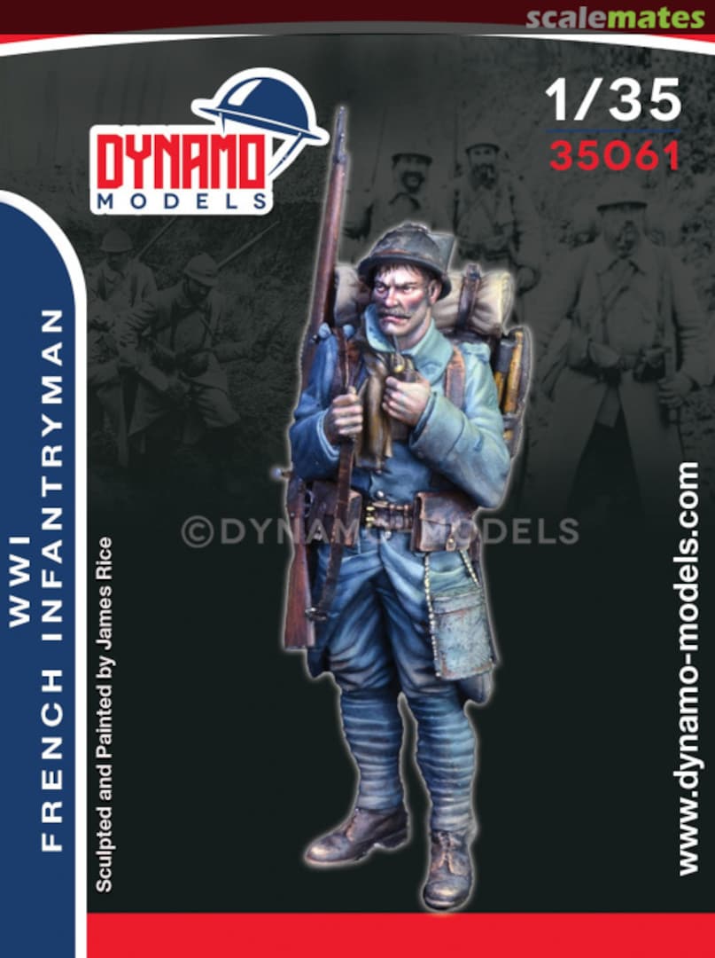 Boxart WWI French Infantryman with Pipe 35061 Dynamo Models Boxart WWI French Infantryman with Pipe 35061 Dynamo Models