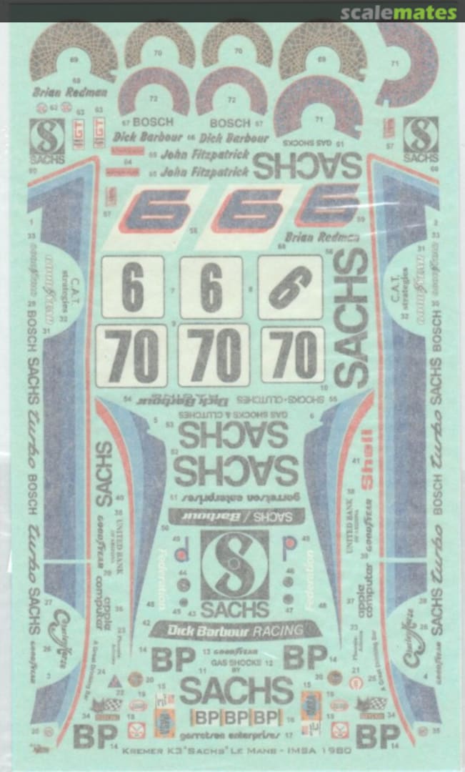 Boxart PORSCHE 935 K3 - SACHS SCW-05 Scale Coachworks Boxart PORSCHE 935 K3 - SACHS SCW-05 Scale Coachworks