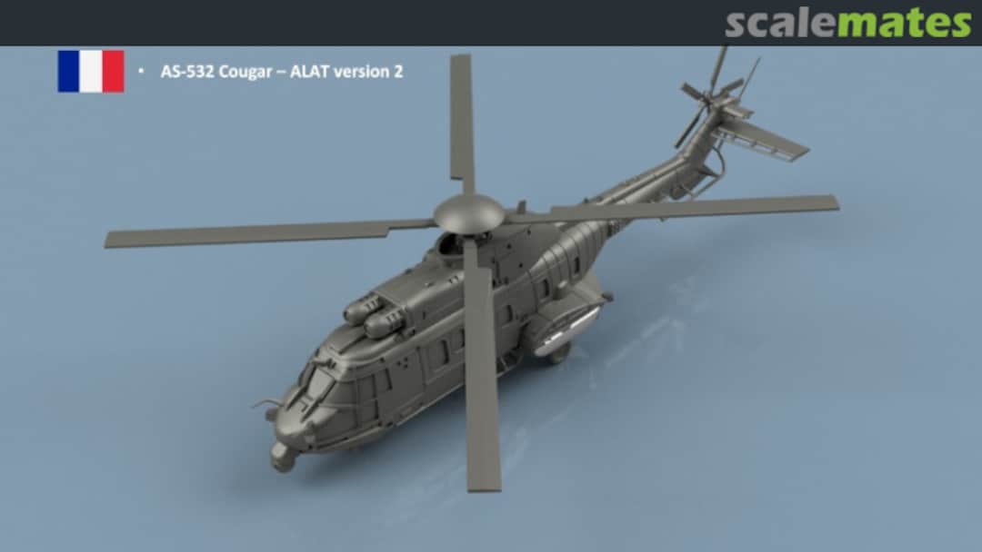 Boxart AS-532 Cougar - ALAT version 2 3D 400 343 L'Arsenal