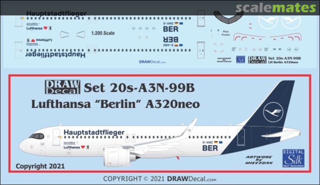 Boxart Lufthansa Berlin “Hauptstadtflieger” A320neo 20-A3N-99B Draw Decal Boxart Lufthansa Berlin “Hauptstadtflieger” A320neo 20-A3N-99B Draw Decal