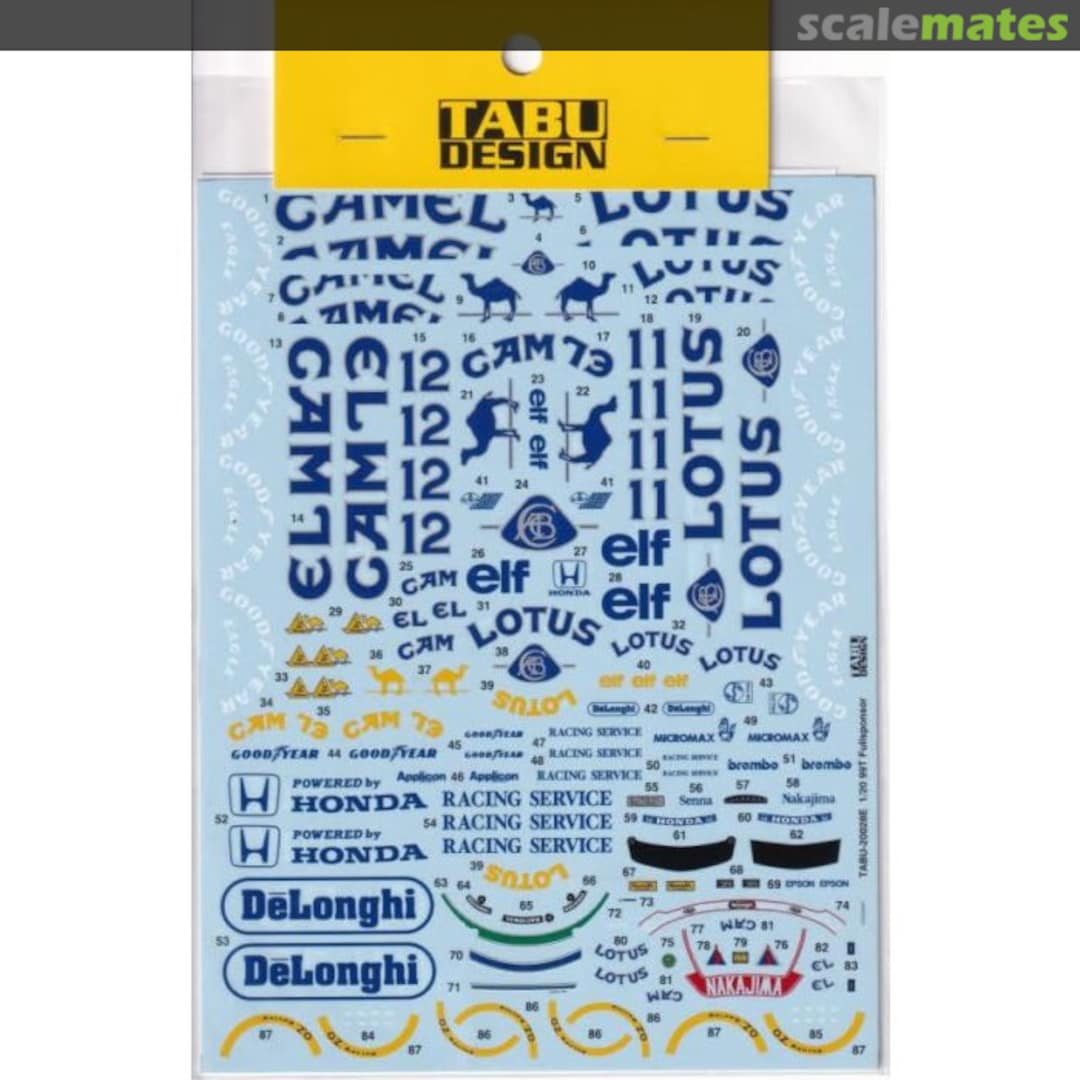 Boxart Lotus 99T (full version) TABU20028E Tabu Design Boxart Lotus 99T (full version) TABU20028E Tabu Design