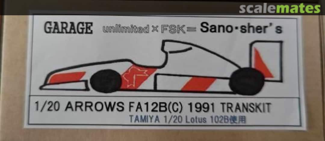 Boxart Arrows FA12B (C) 1991 Transkit Finisher's & Auto Modeli G.T Boxart Arrows FA12B (C) 1991 Transkit Finisher's & Auto Modeli G.T