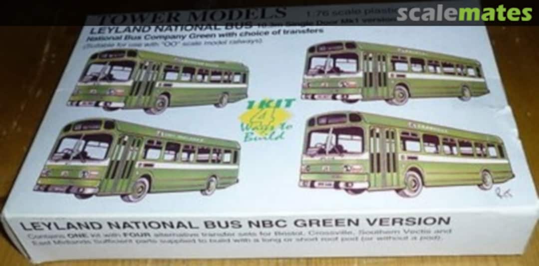 Boxart Leyland National Bus NBC Green Version  Tower Models
