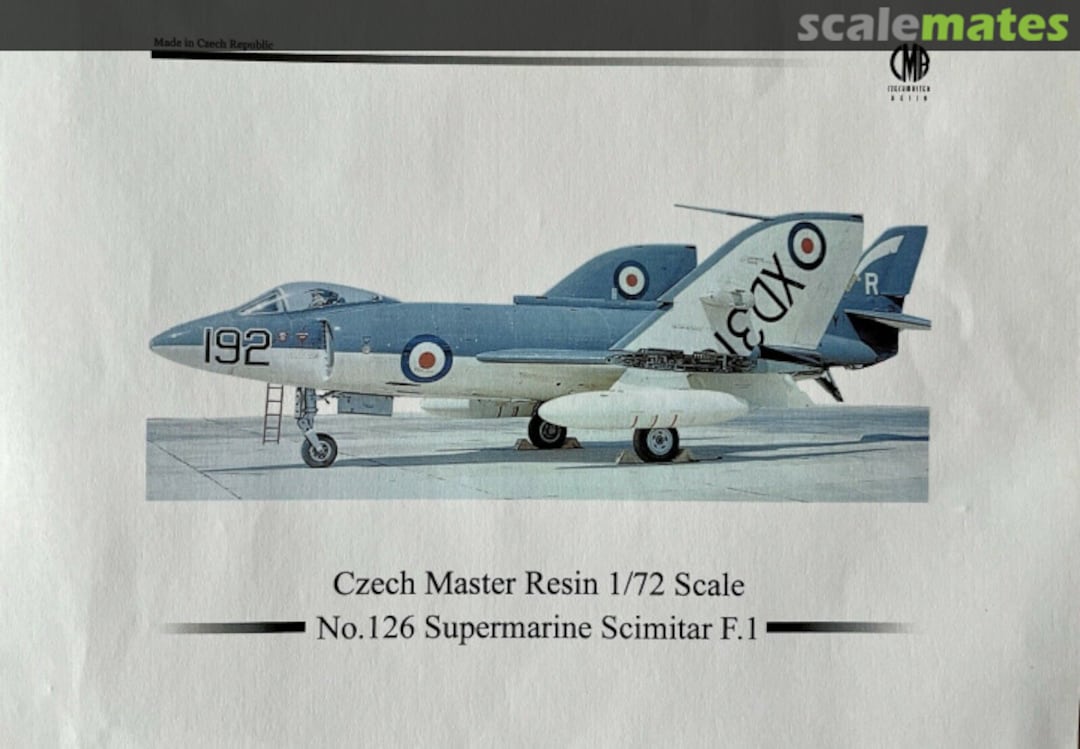 Boxart Supermarine Scimitar F.1 CMR72-126 CMR Boxart Supermarine Scimitar F.1 CMR72-126 CMR
