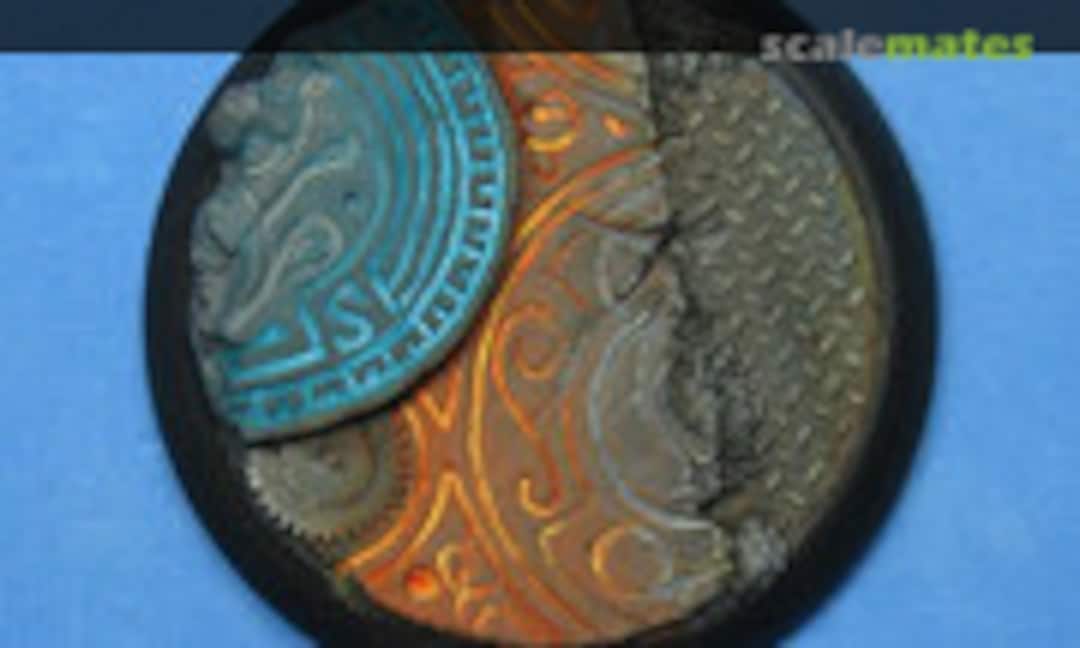 No 50 mm Round Base with Round Lip Crux Machina - Steampunk Finish (Dragon Forge RLBSPK - 010) RLBSPK - 010