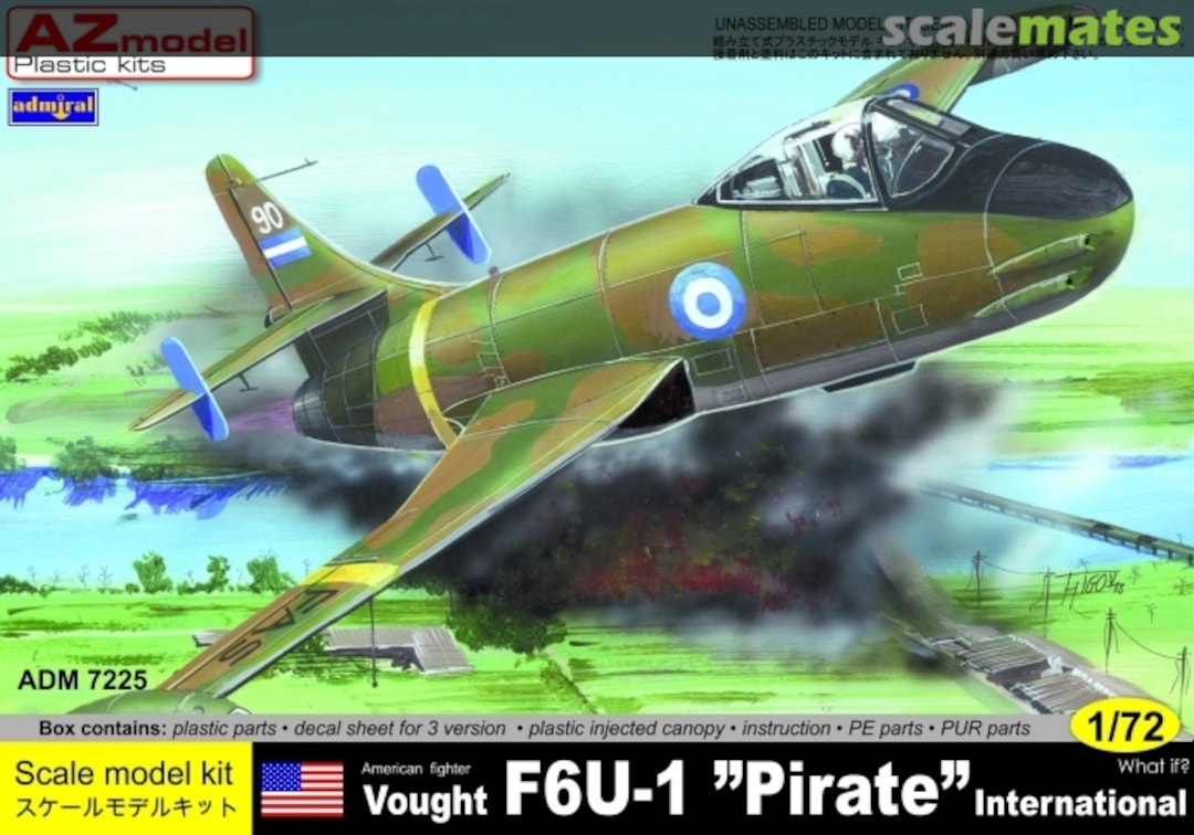 Boxart Vought F6U-1 "Pirate" ADM7225 Admiral Boxart Vought F6U-1 "Pirate" ADM7225 Admiral