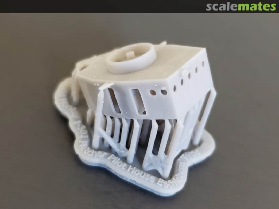 Boxart Fletcher Class "Square Bridge" Pilot House 301-Flet.Bethlehem Model Monkey