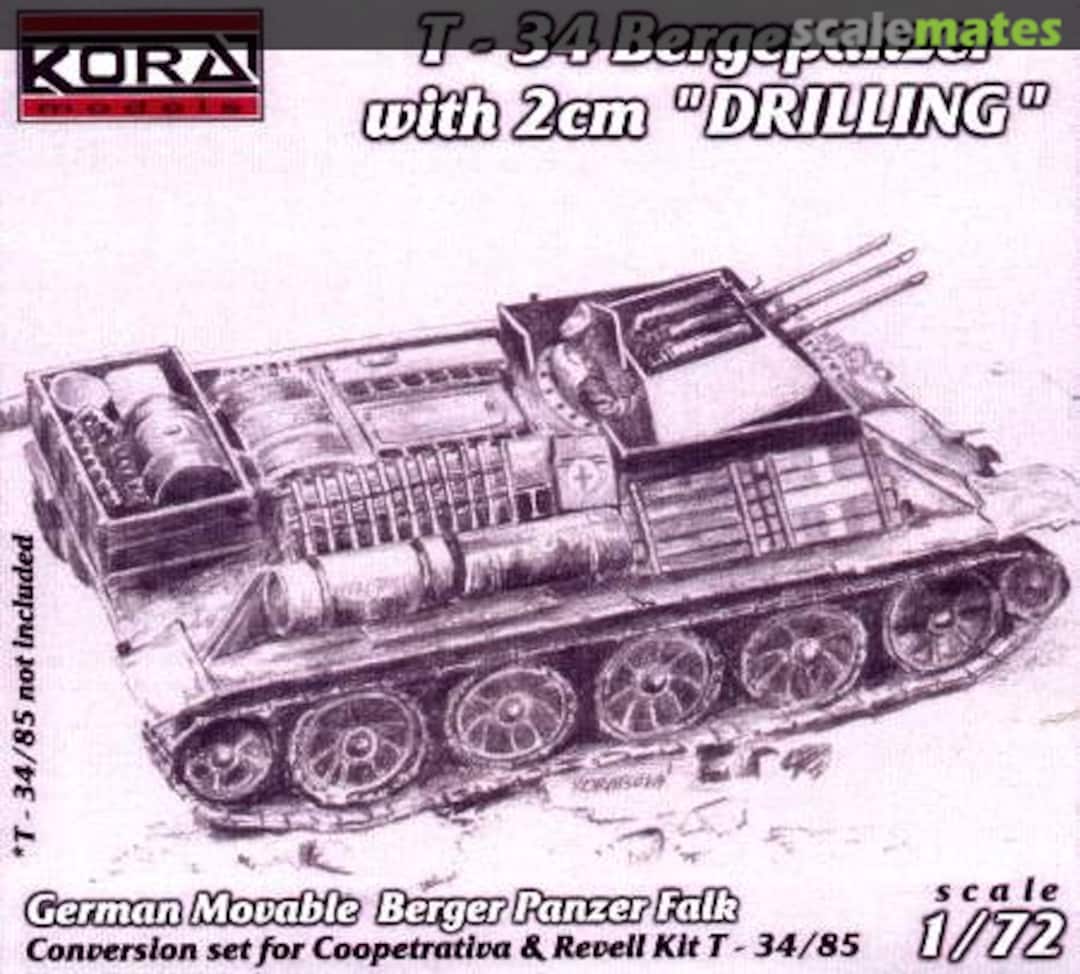 Boxart T-34 Bergepanzer with 2cm "DRILLING" AC7206 Kora Models Boxart T-34 Bergepanzer with 2cm "DRILLING" AC7206 Kora Models