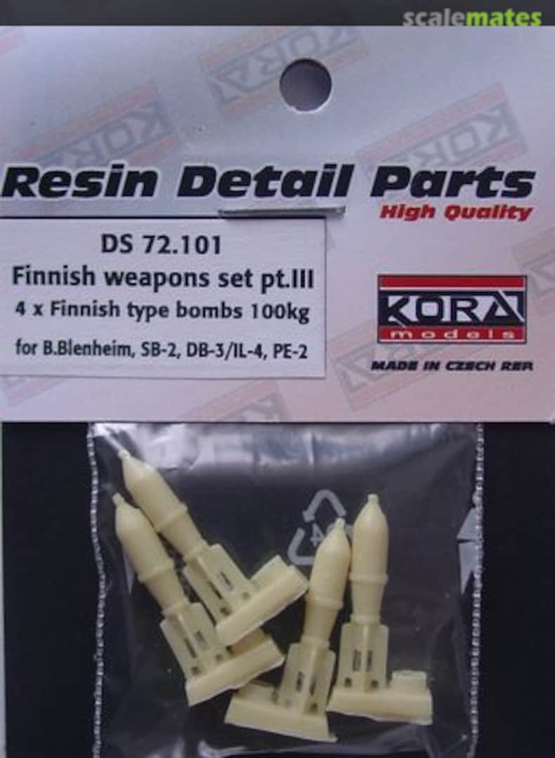 Boxart Finnish weapons set pt.III DS72101 Kora Models