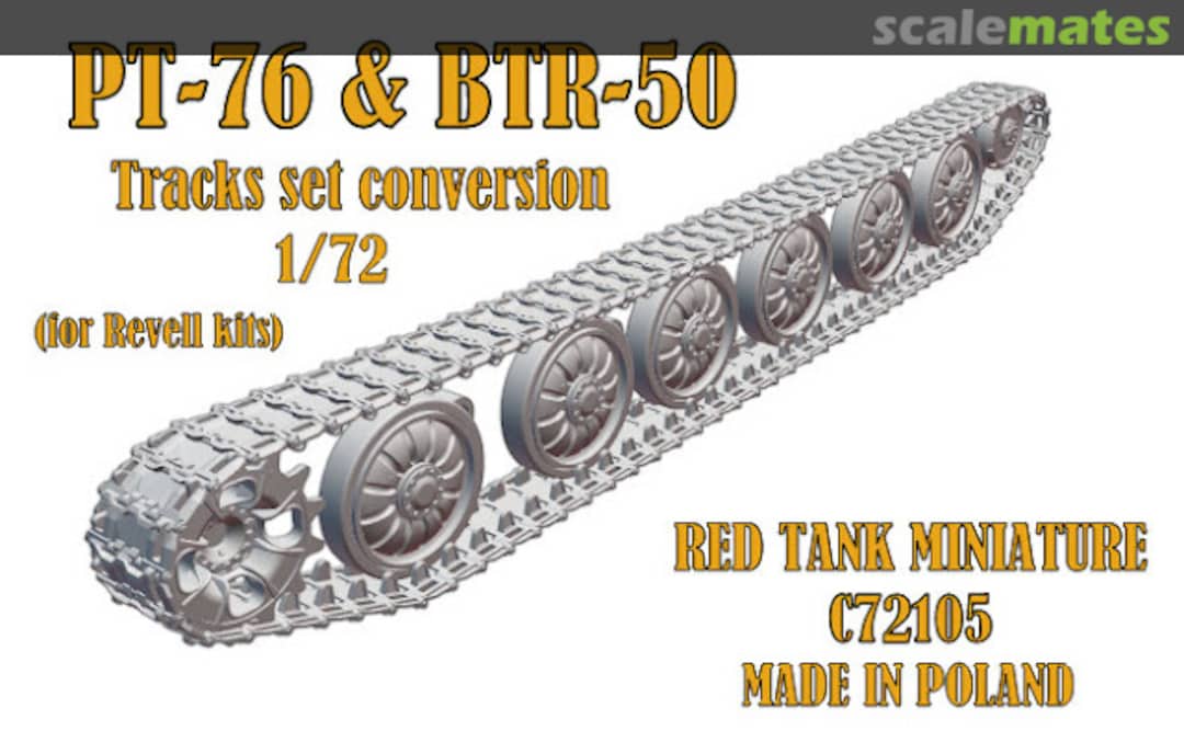 Boxart PT-76 & BTR-50 tracks set conversion C72105 Red Tank Miniature Boxart PT-76 & BTR-50 tracks set conversion C72105 Red Tank Miniature