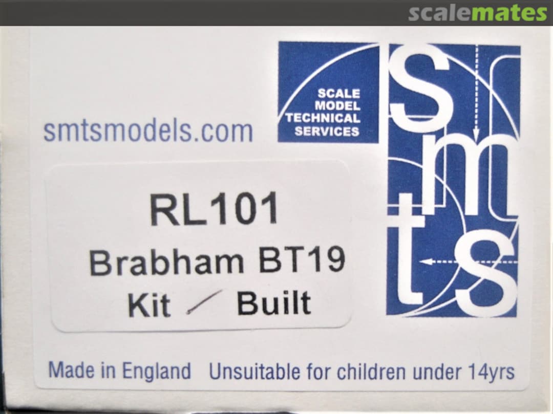 Boxart Brabham BT19 RL101 Scale Model Technical Service Boxart Brabham BT19 RL101 Scale Model Technical Service