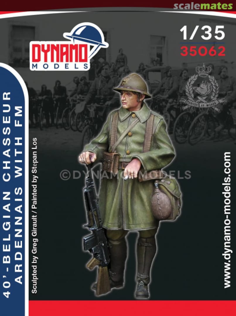 Boxart '40 - Belgian Chasseur Ardennais With FN 35062 Dynamo Models Boxart '40 - Belgian Chasseur Ardennais With FN 35062 Dynamo Models