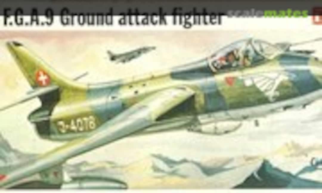 1:72 Hunter F.G.A.9 Ground attack fighter (FROG F204)