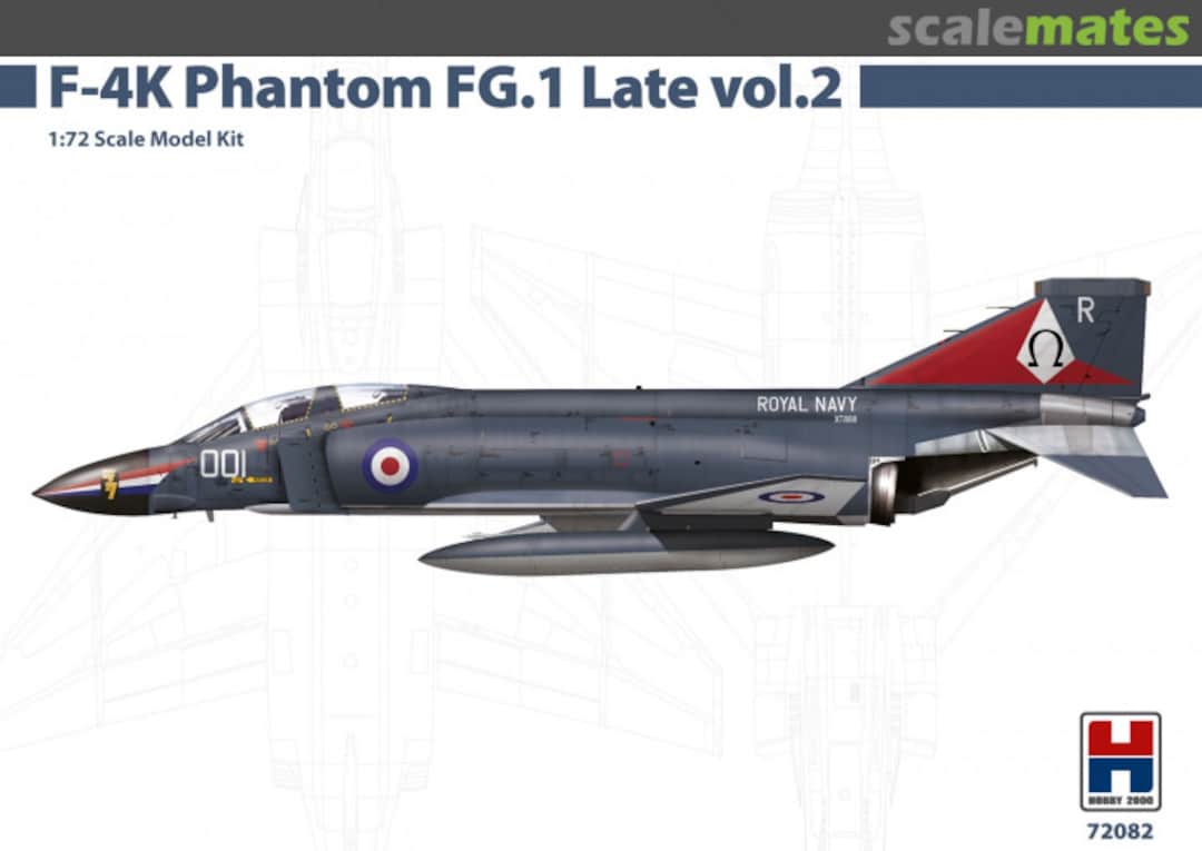 Boxart F-4K Phantom FG.1 Late 72082 Hobby 2000 Boxart F-4K Phantom FG.1 Late 72082 Hobby 2000