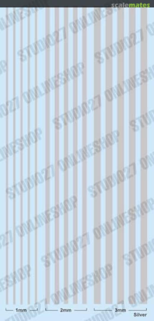 Boxart Line Decal: Silver ST27-FP0050 Studio27 Boxart Line Decal: Silver ST27-FP0050 Studio27