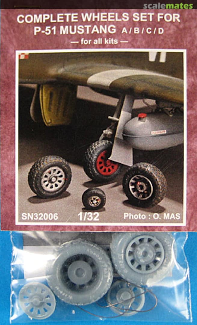 Boxart P-51 Mustang Wheels Set A / B / C / D SN32006 Signifer Boxart P-51 Mustang Wheels Set A / B / C / D SN32006 Signifer