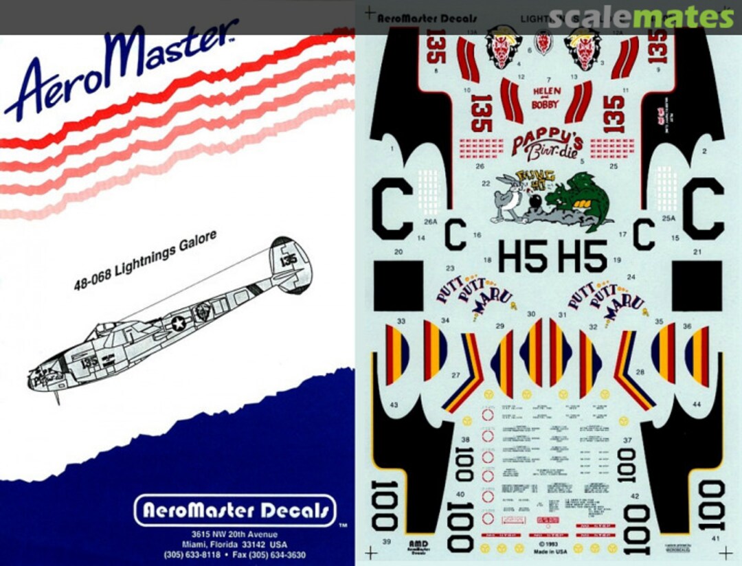 Boxart Lightnings Galore 48-068 AeroMaster Boxart Lightnings Galore 48-068 AeroMaster