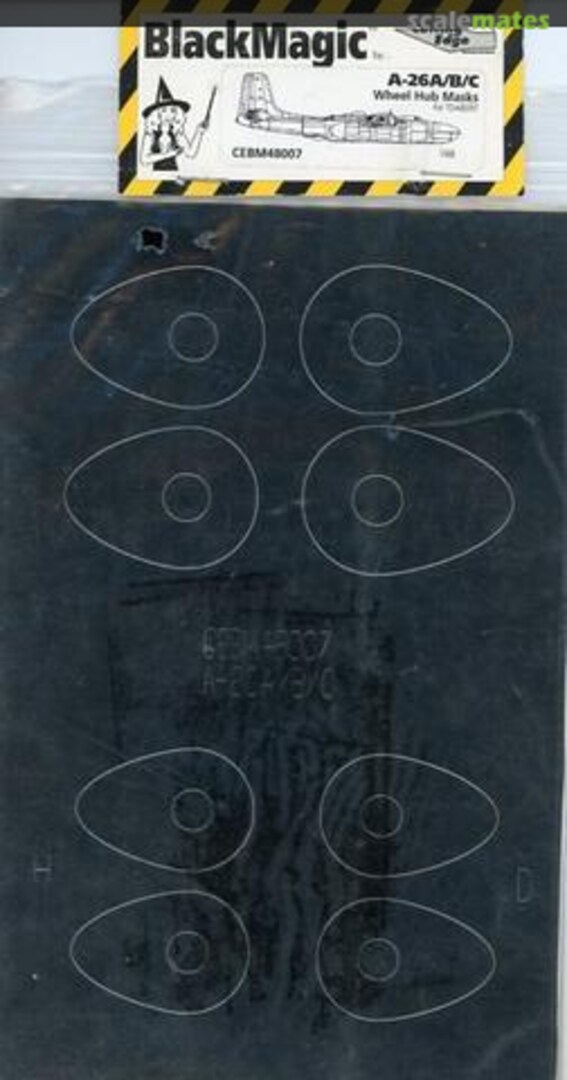Boxart A-26A/B/C Wheel Hub Masks CEBM48007 Cutting Edge Modelworks Boxart A-26A/B/C Wheel Hub Masks CEBM48007 Cutting Edge Modelworks