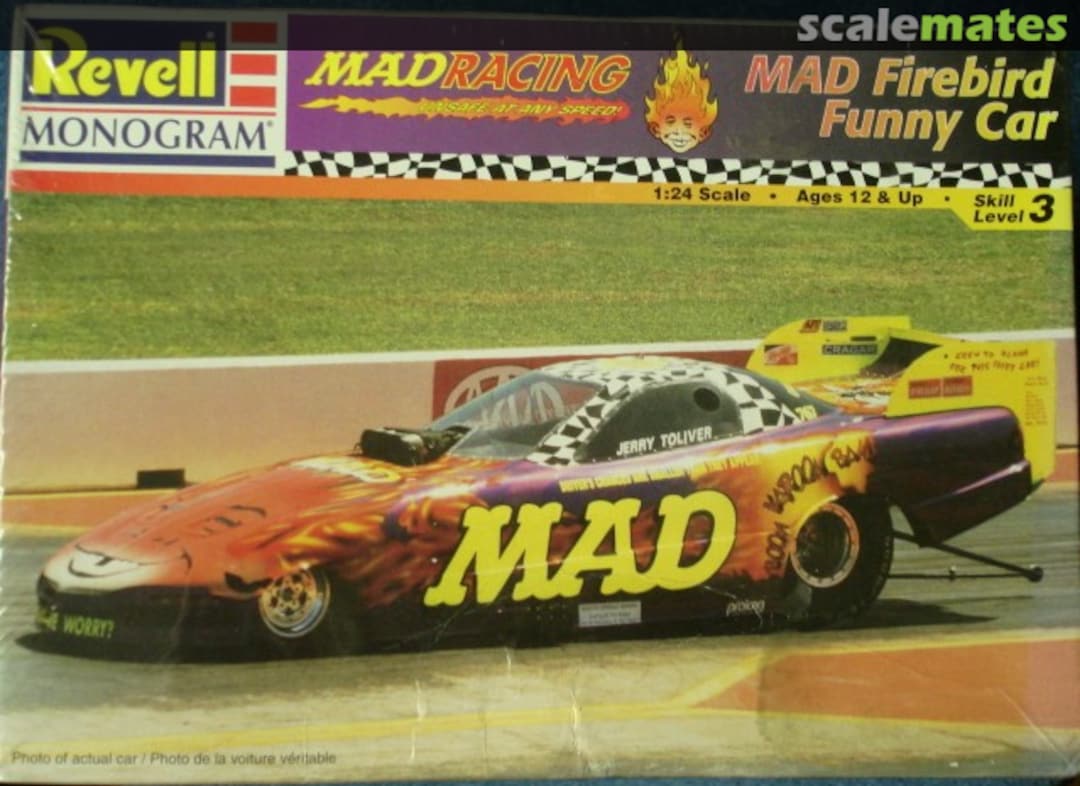 Boxart MAD Firebird Funny Car 85-7657 Revell Monogram Boxart MAD Firebird Funny Car 85-7657 Revell Monogram