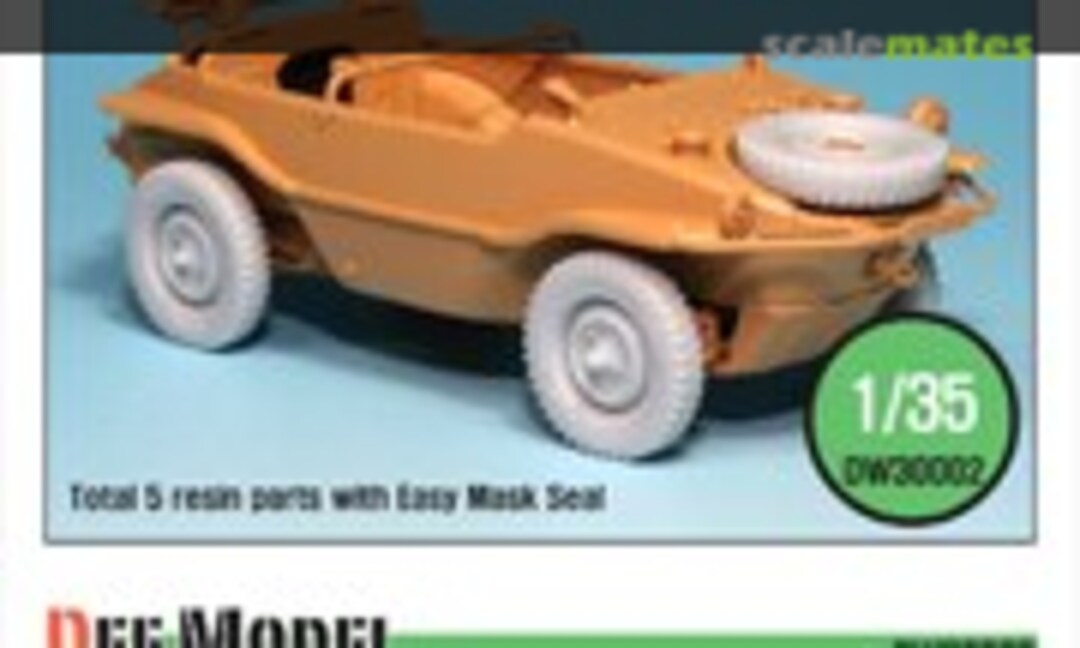 1:35 WW2 German Schwimmwagen Wesa Wheel set 2 (Def.Model DW30002) DW30002