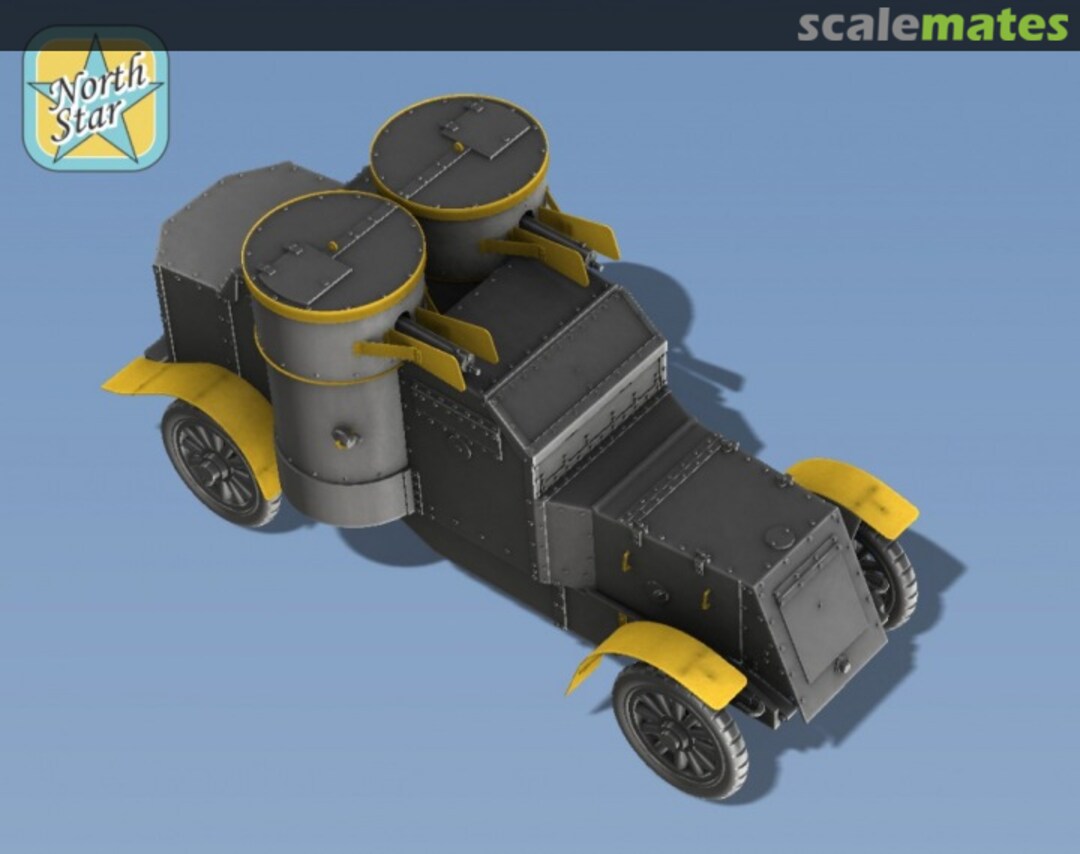 Boxart Detail set for Master Box model kit British Armored car Austin MkIII NS72125 North Star Boxart Detail set for Master Box model kit British Armored car Austin MkIII NS72125 North Star