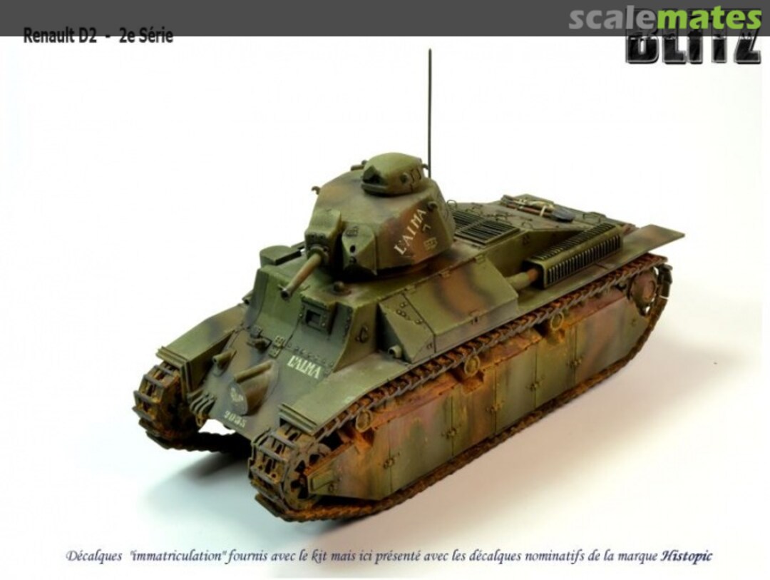 Boxart Renault D2 modèle 35 35FS 1042 Blitz Boxart Renault D2 modèle 35 35FS 1042 Blitz