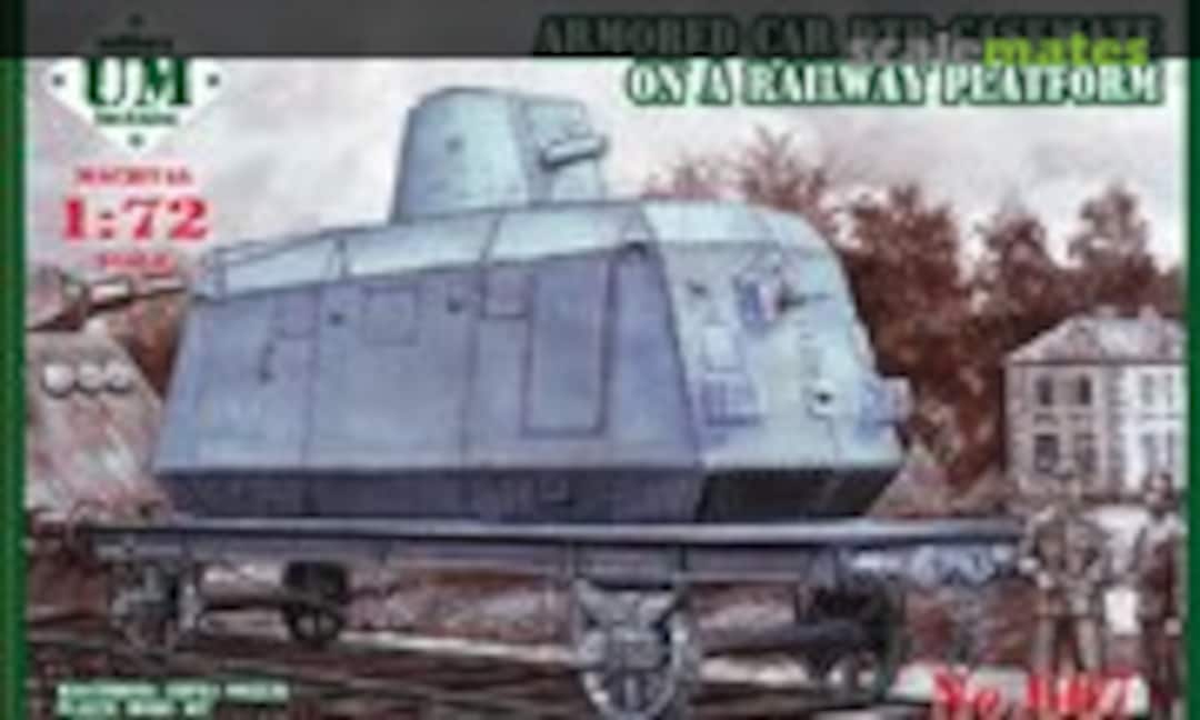 1:72 Armor car DTR-casemate on railway platform (UM Military Technics 667)