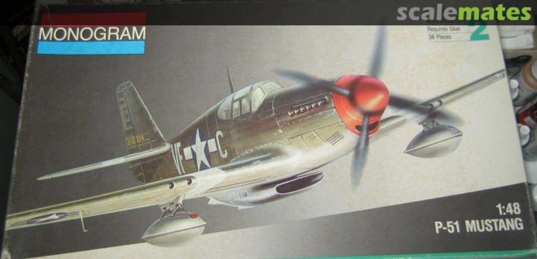 Boxart P-51 Mustang 5214 Monogram Boxart P-51 Mustang 5214 Monogram