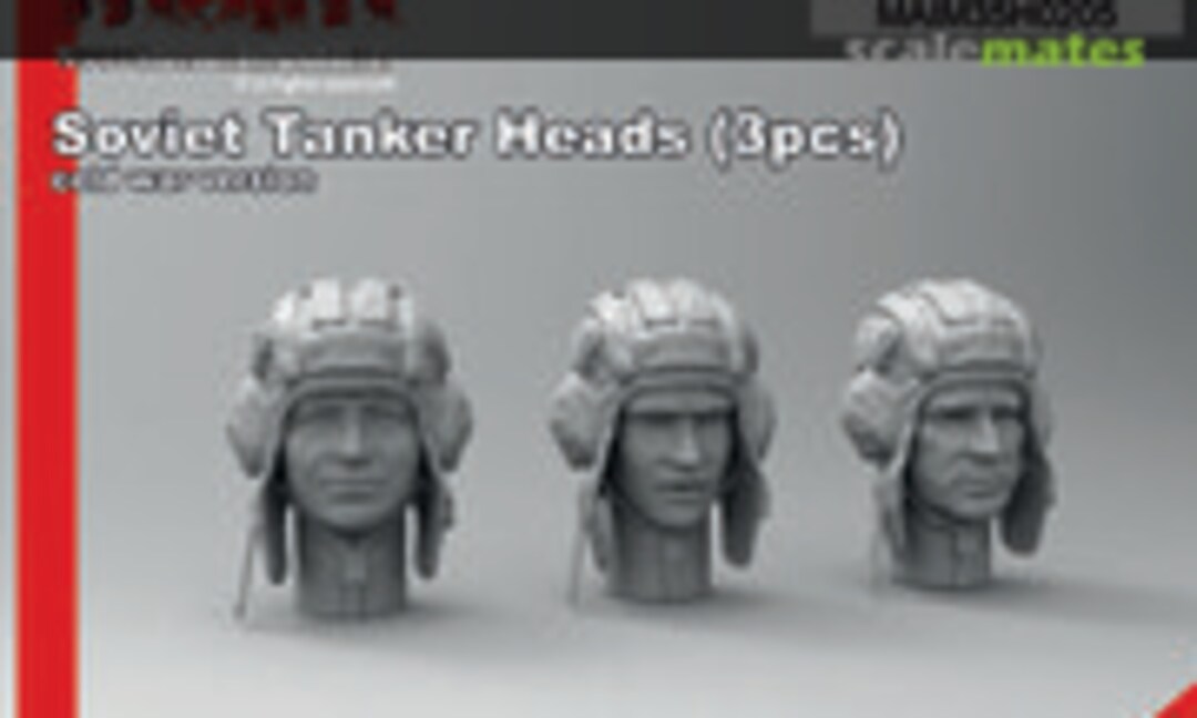 1:35 Soviet Tanker Heads (3pcs) - cold War Version (MAiM MAIM35H0205) MAIM35H0205