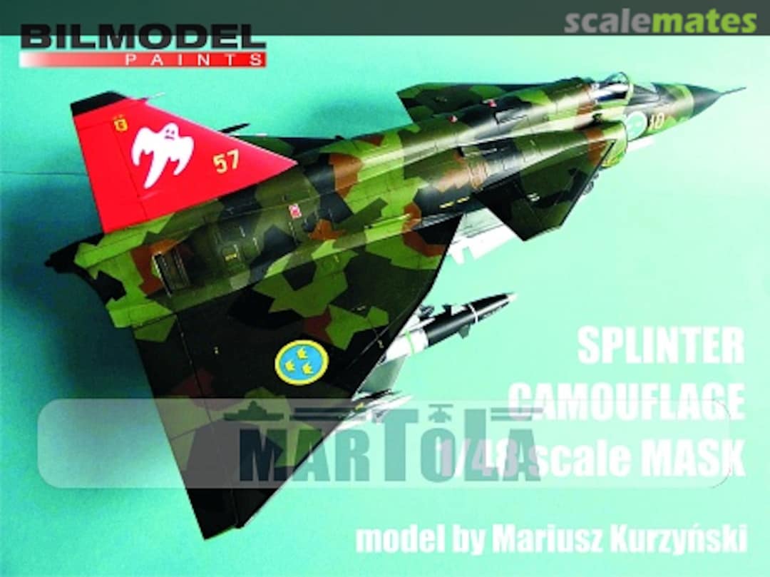 Boxart AJ-37 Viggen - Splinter Camouflage Mask M48001 Bilmodel Makers Boxart AJ-37 Viggen - Splinter Camouflage Mask M48001 Bilmodel Makers